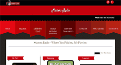 Desktop Screenshot of masterzradio.com